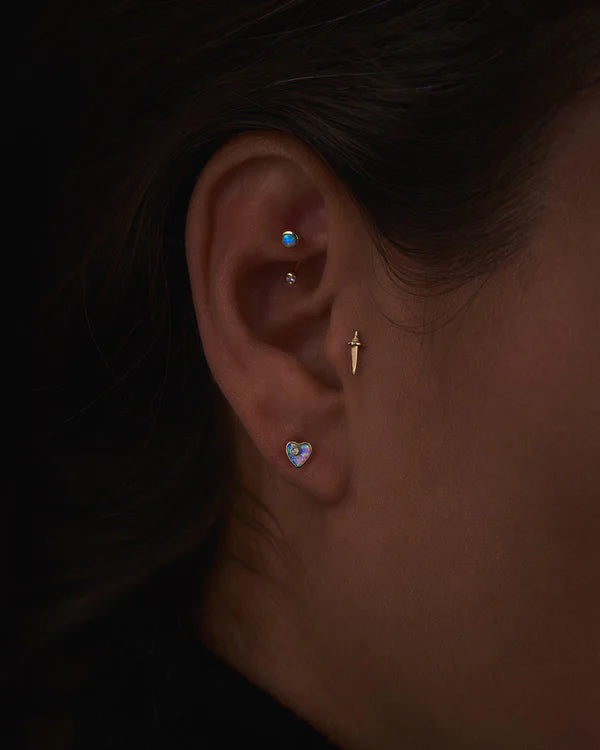 Heart Diamond Stud