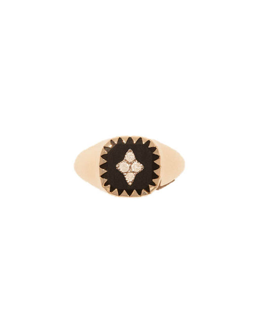 The Pierrot Noir Signet Ring