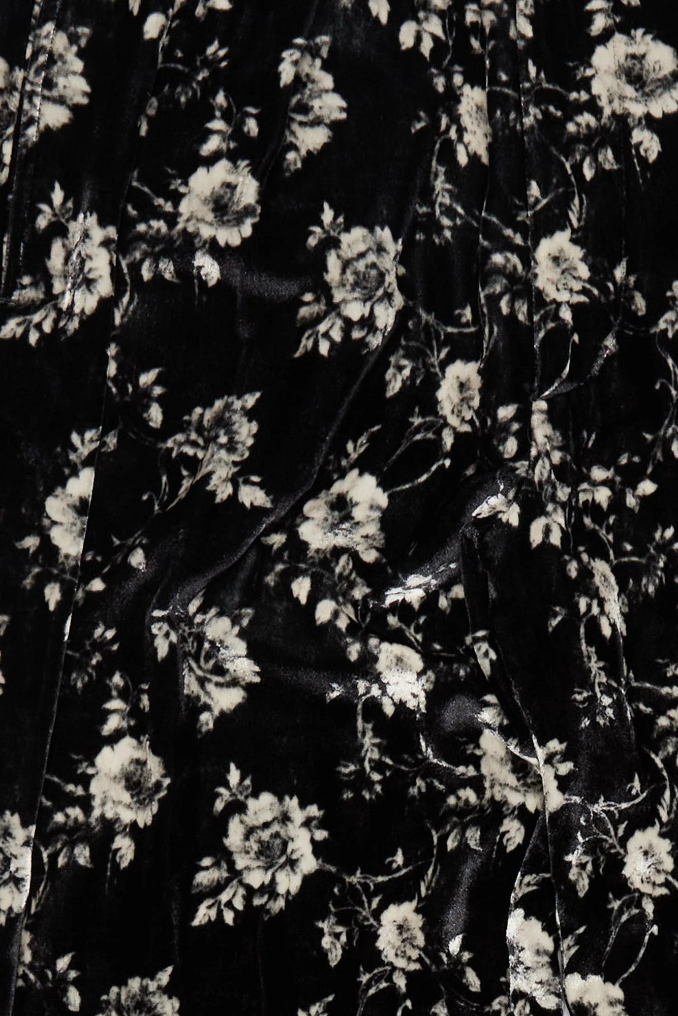 Double Pleat Trouser Black Floral