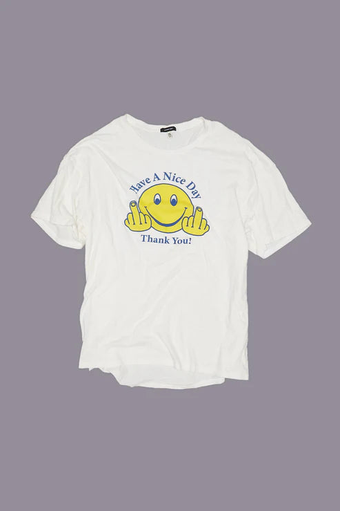 Have a Nice Day Relaxed T White