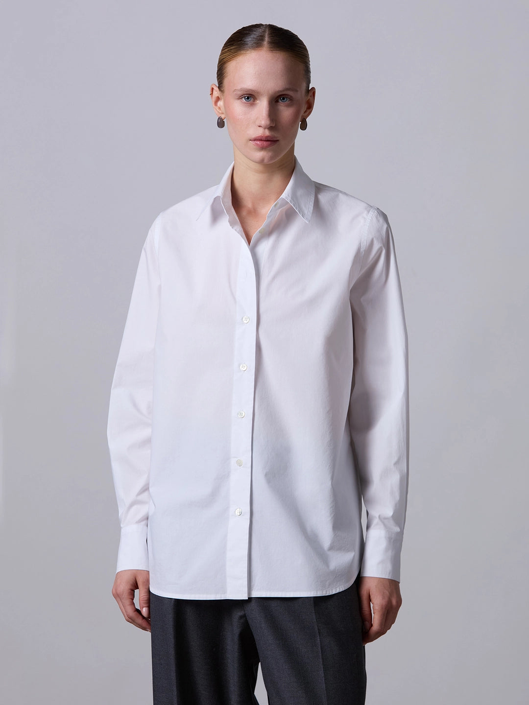 Cotton Poplin Shirt White