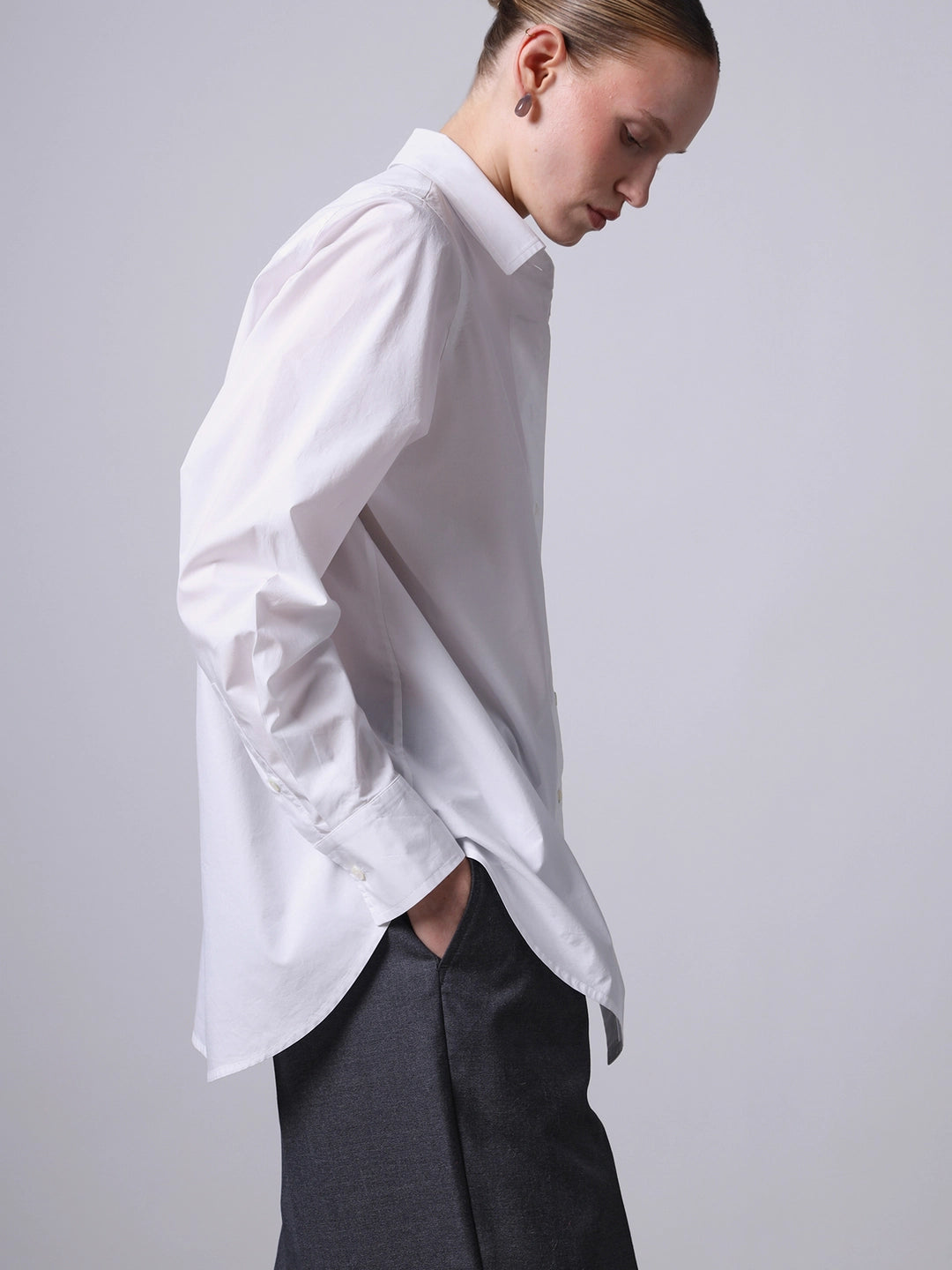 Cotton Poplin Shirt White