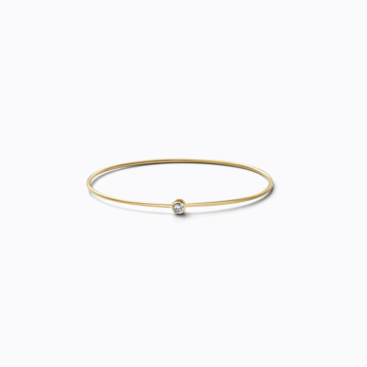 Single Stone Hoop Bracelet