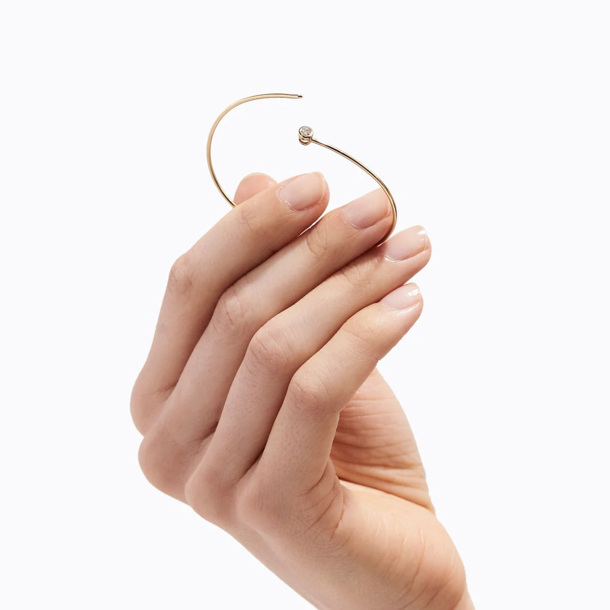 Single Stone Hoop Bracelet