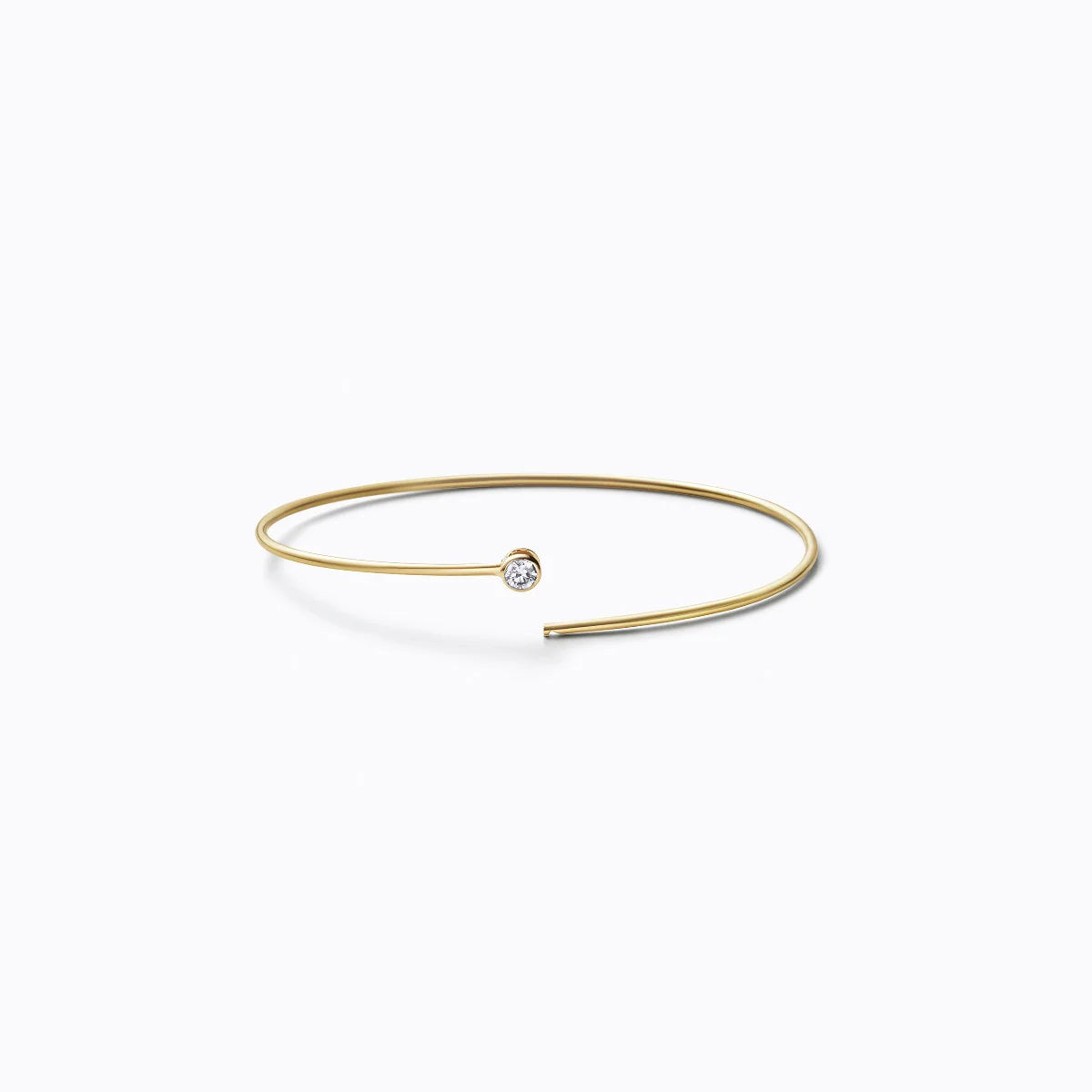 Single Stone Hoop Bracelet
