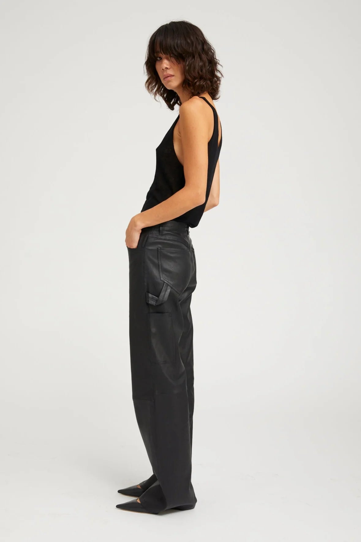 Black V-Neck Tank