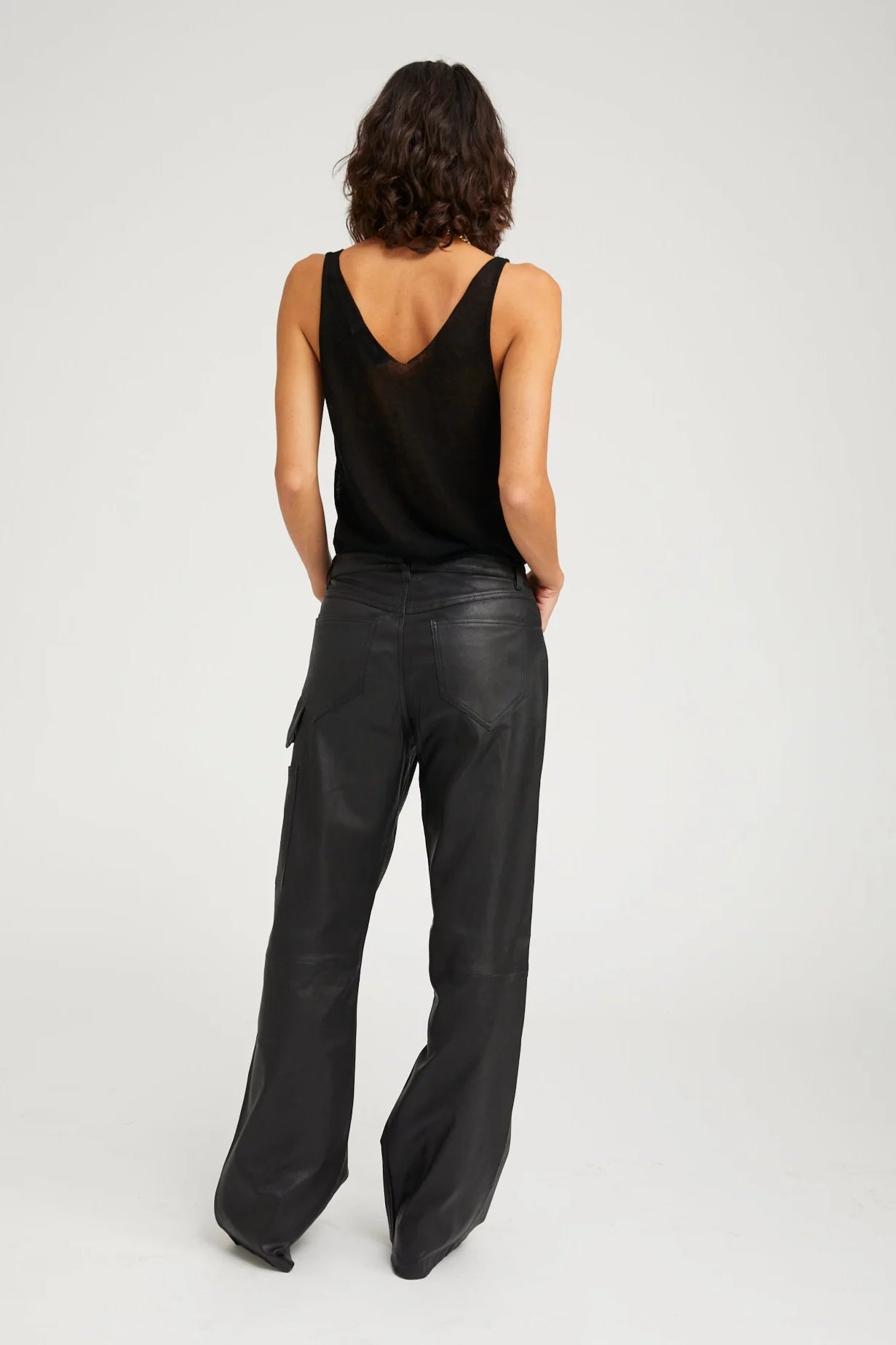 Black V-Neck Tank