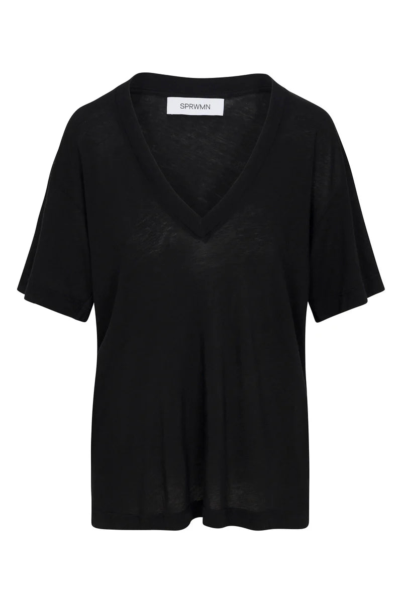 V-Neck Tee Black