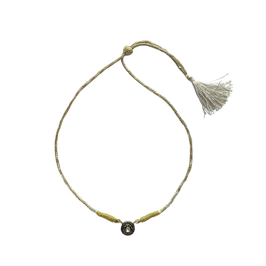 Polki Diamond Moon Necklace