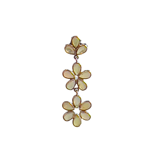 Opal Flower Earring
