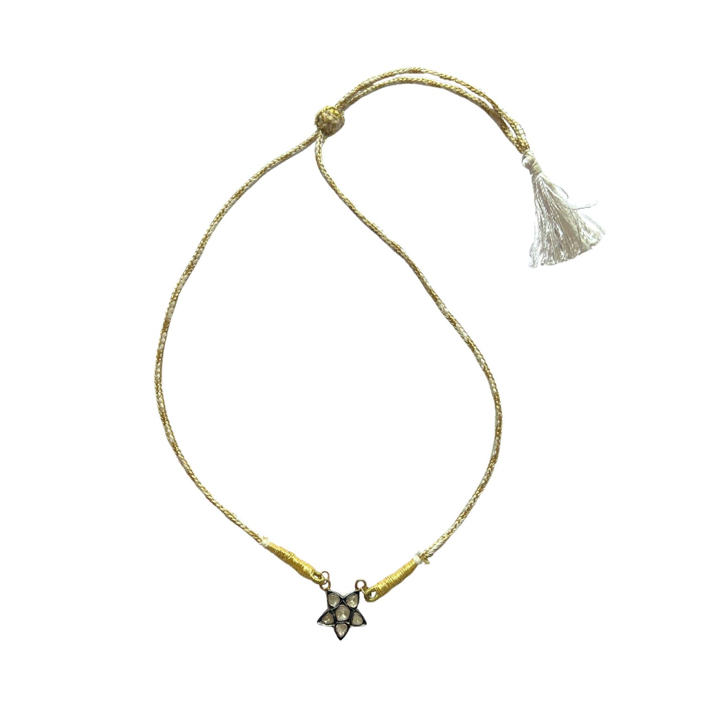 Polki Diamond Star Necklace