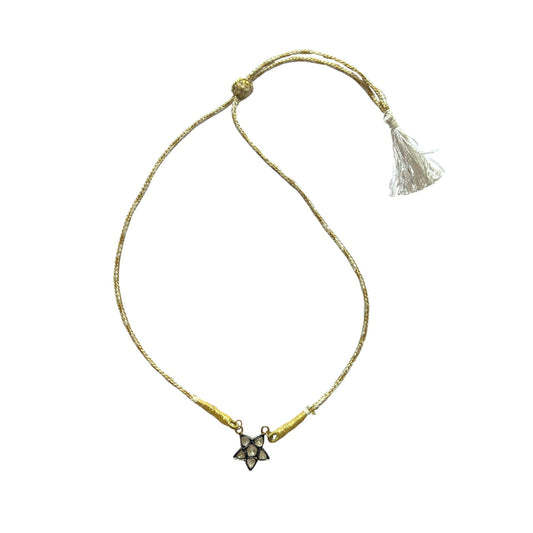 Polki Diamond Star Necklace