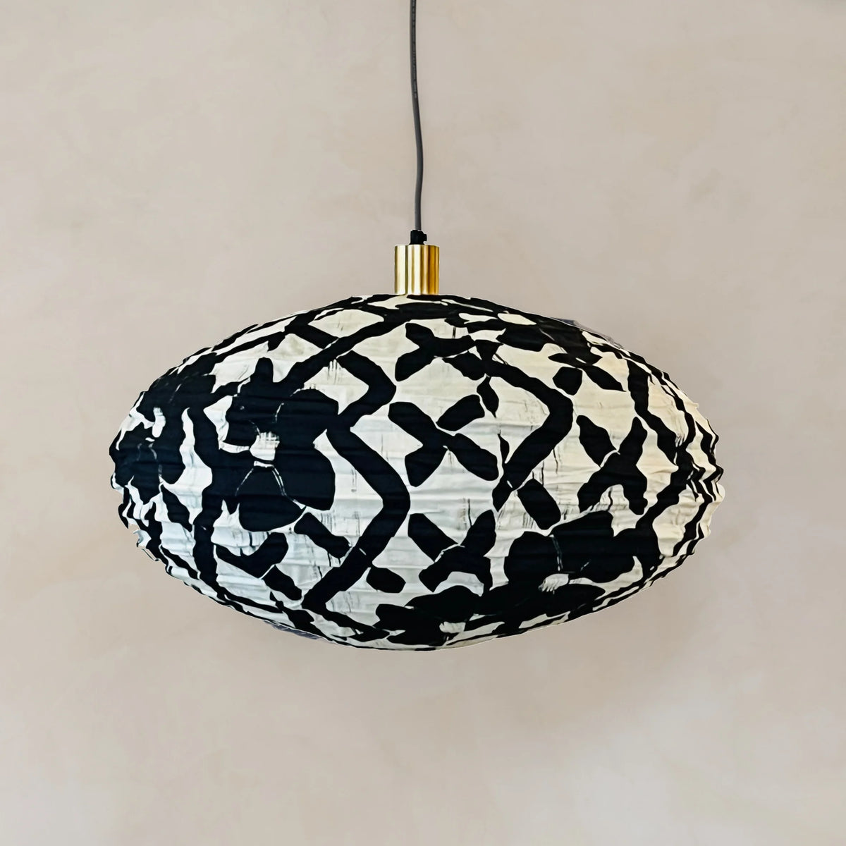 Treillage Cotton Pendant Lampshade