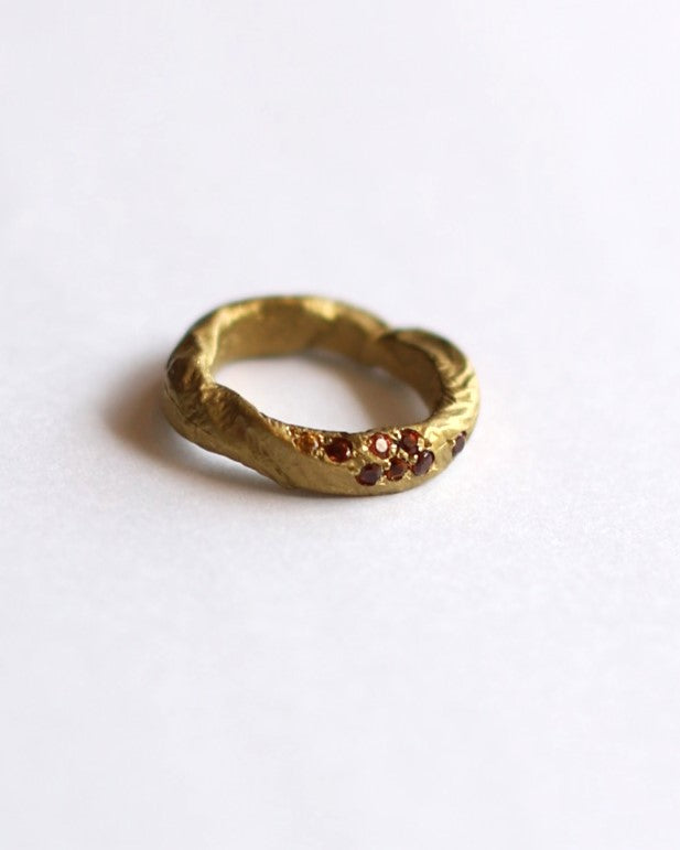 Bronze Ring Garnet
