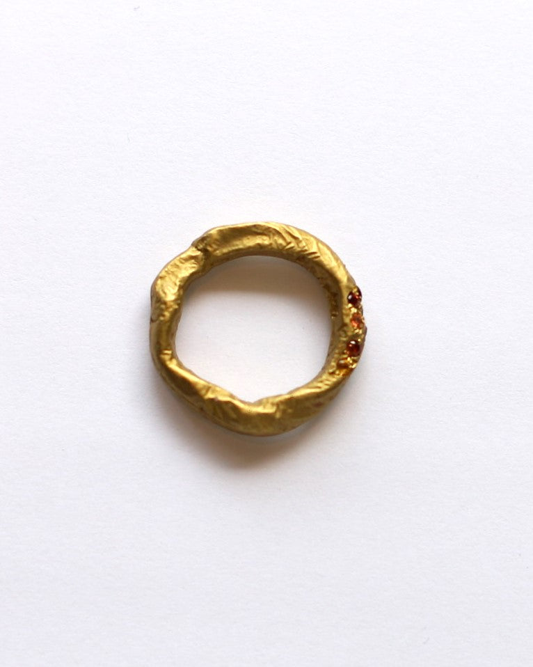Bronze Ring Garnet
