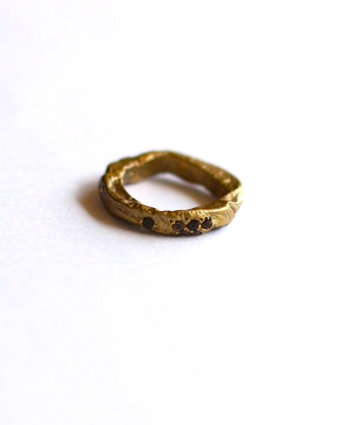 Bronze Ring Smoky Quartz