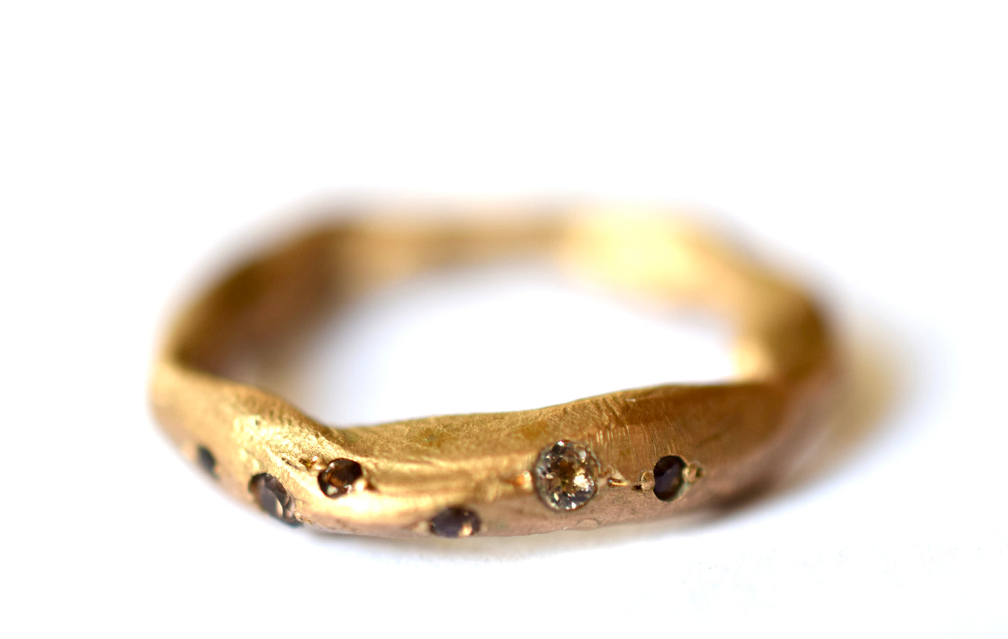 Mimo Ring Brass Smoke Quartz