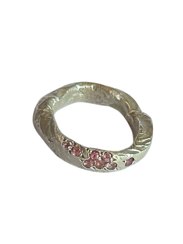 Silver Ring Pink Tourmaline