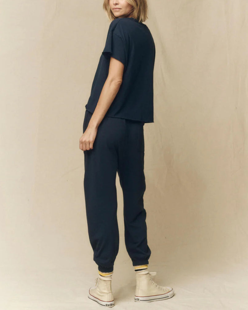 Crop Tee True Navy