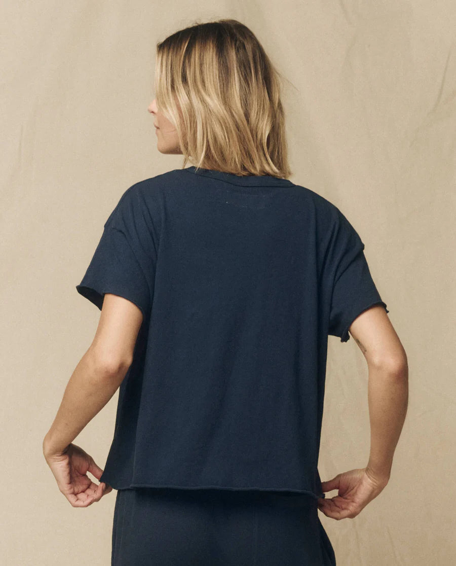 Crop Tee True Navy