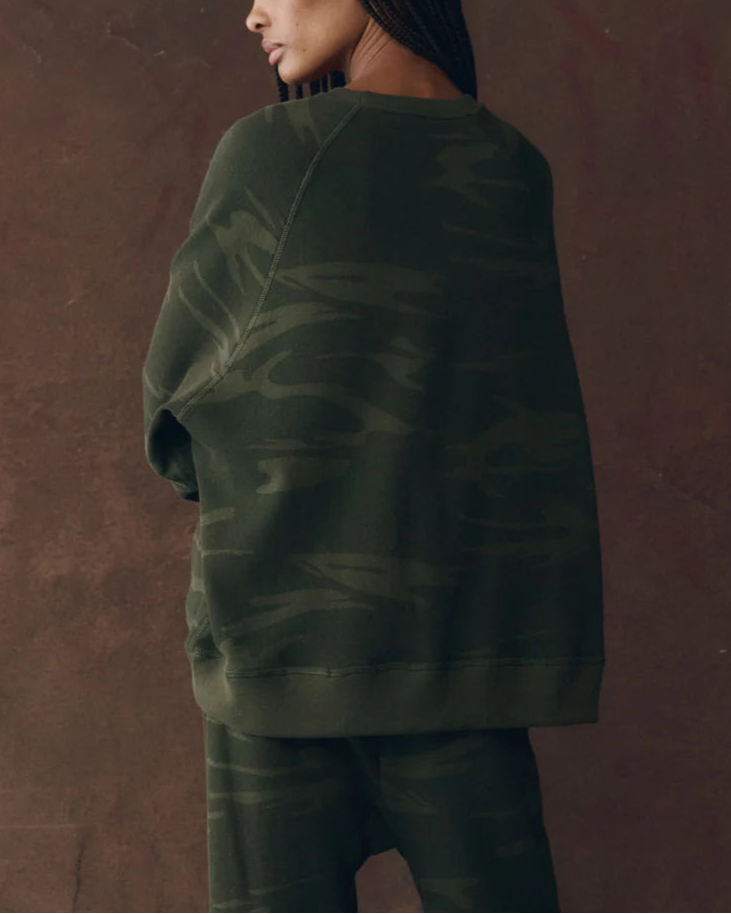Slouch Sweatshirt Forest Camo