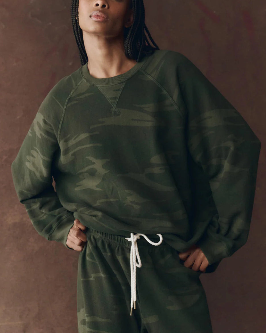 Slouch Sweatshirt Forest Camo