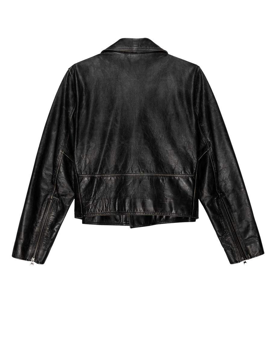 Perfect Leather Jacket Worn Black