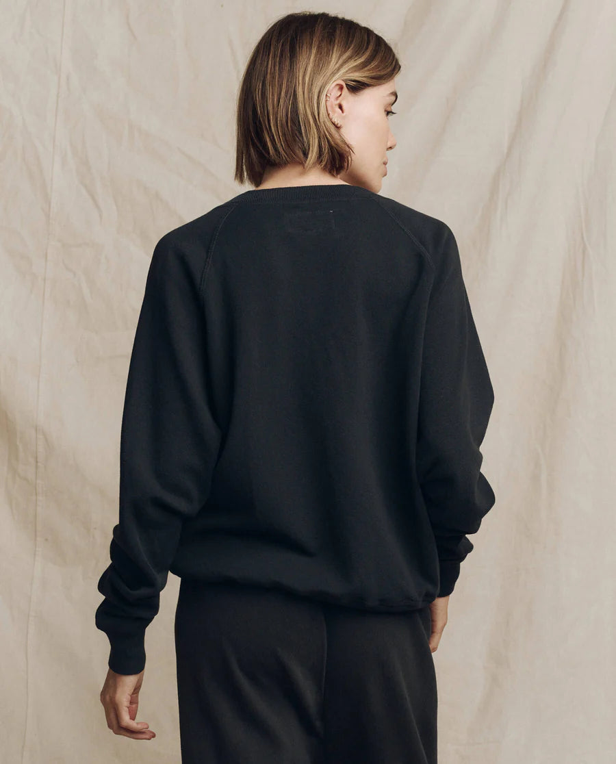 V-Neck Sweatshirt Almost Black