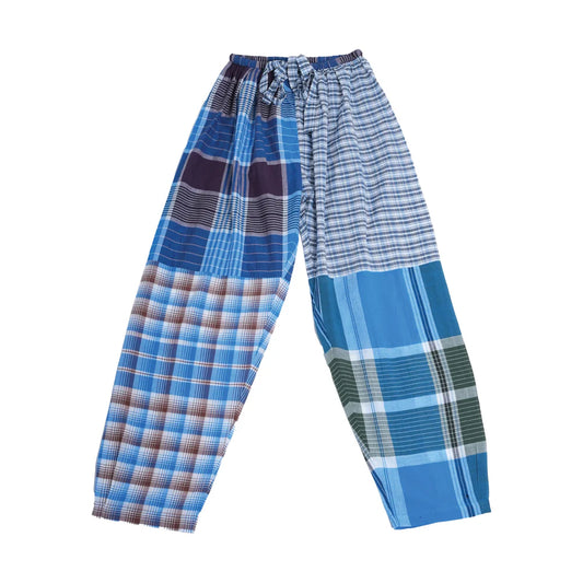 Rudra Blue Plaid Pants