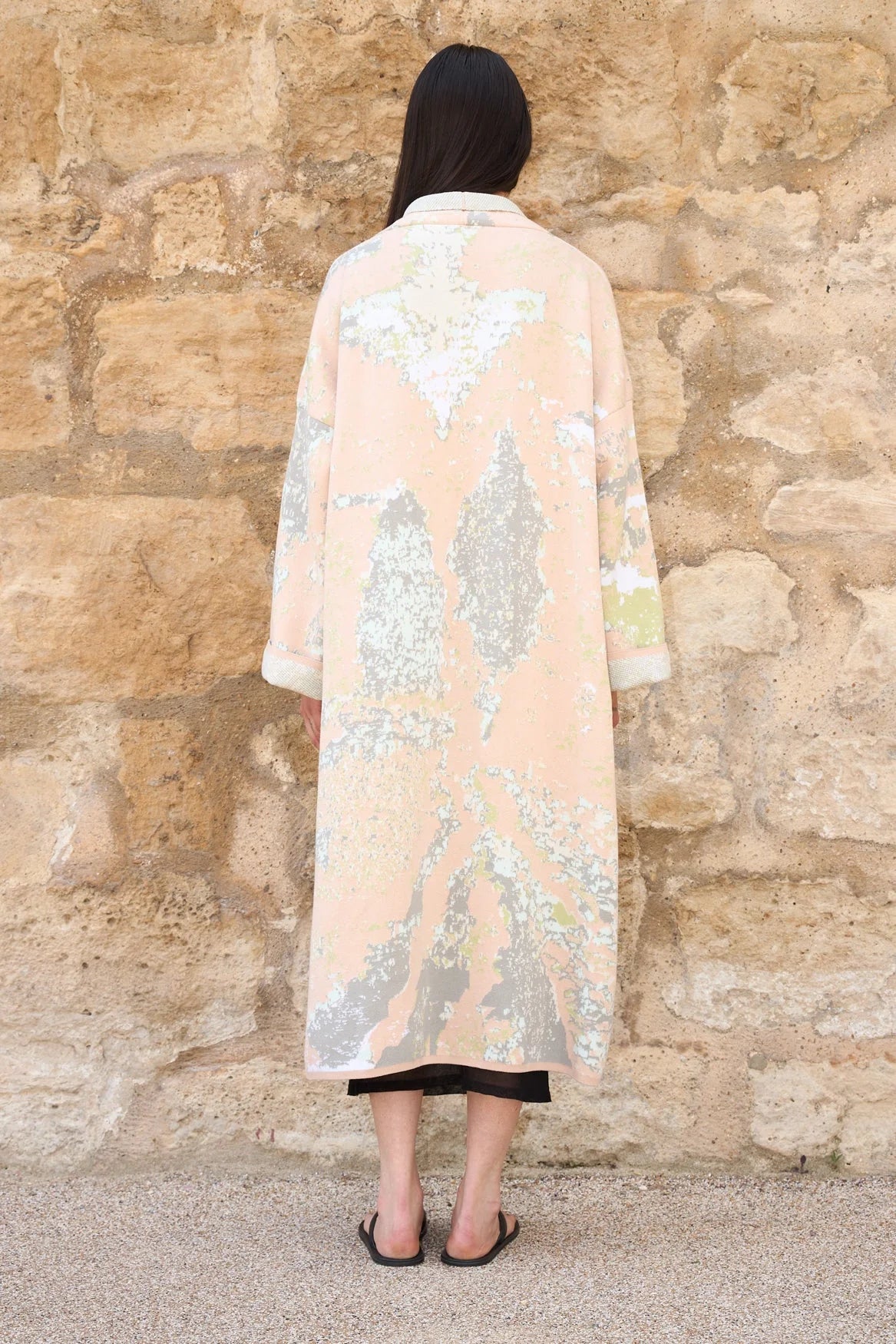 Jaipur Long Cotton Jacquard Cardigan