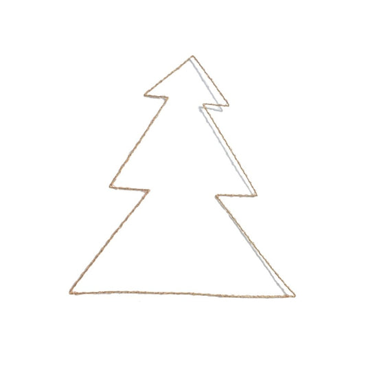 Christmas Tree Wire Word Gold
