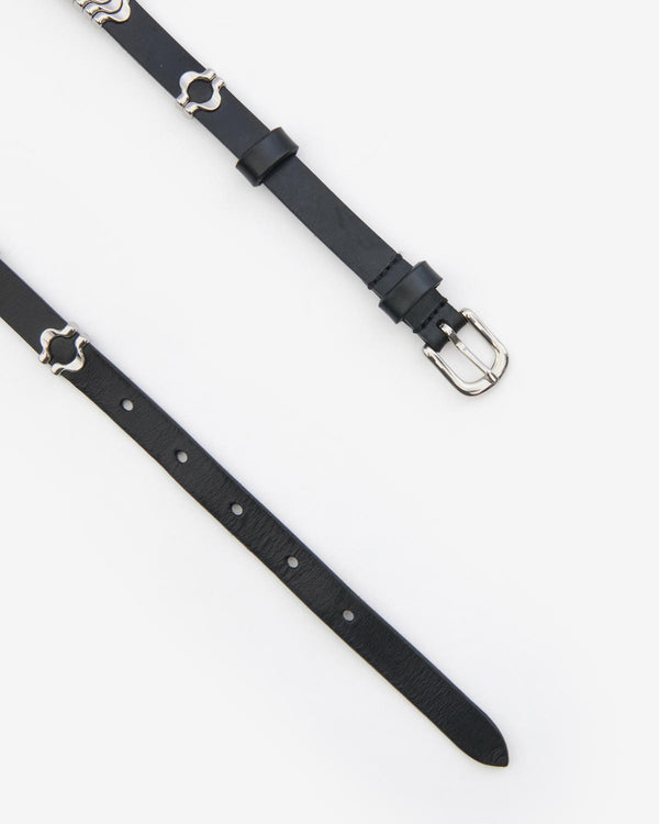 Odena Belt Black & Silver
