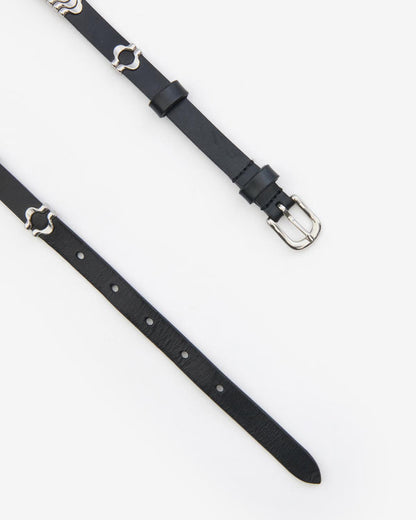 Odena Belt Black & Silver