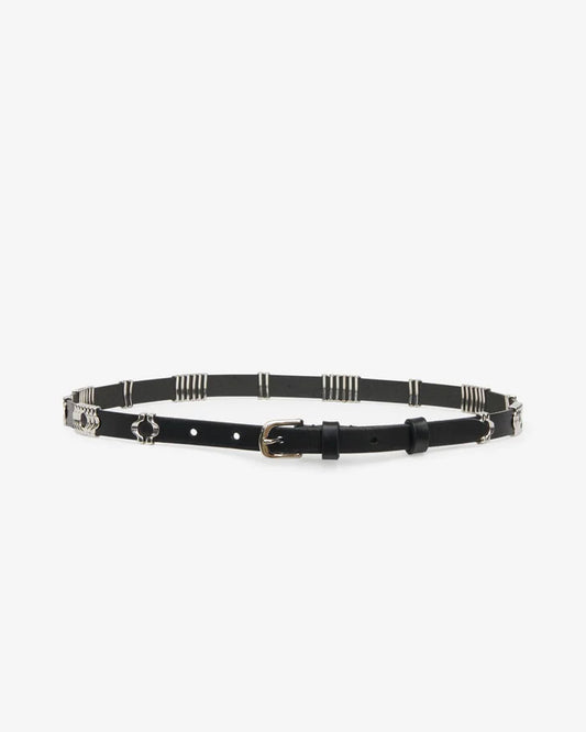 Black and Silver Odena Belt