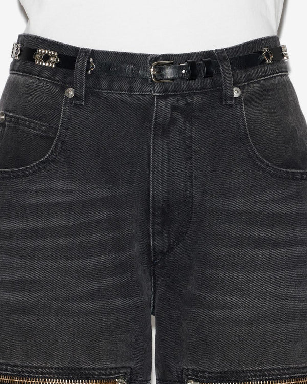 Odena Belt Black & Silver