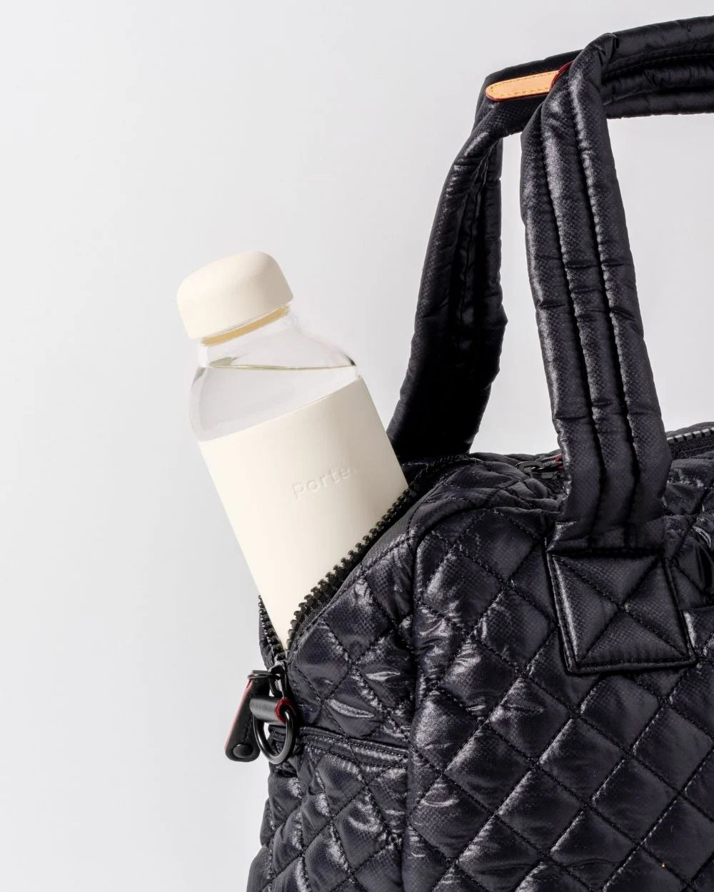Portable Glass Water Bottle Slate