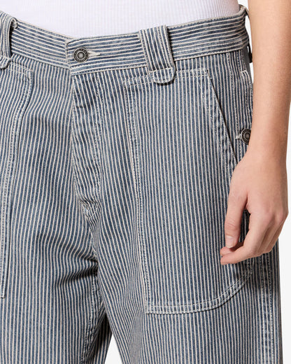 Ermina Striped Twill Pants Blue/White