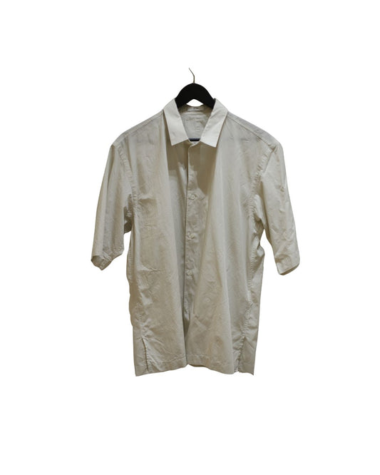Shrink Cotton Lawn Half Sleeve Shirt Beige