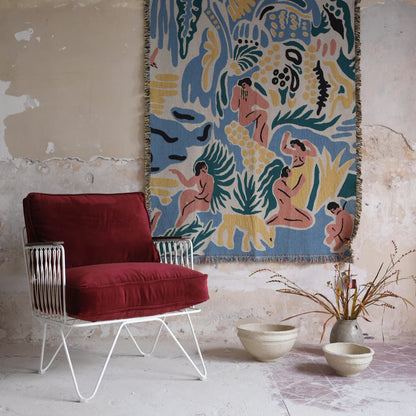 Croisette Velvet Armchair