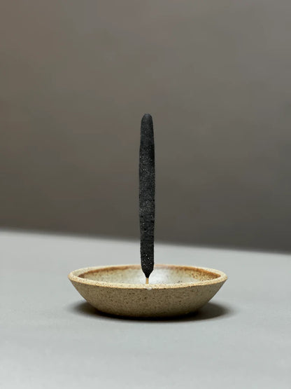Piker White Stoneware Incense Holder