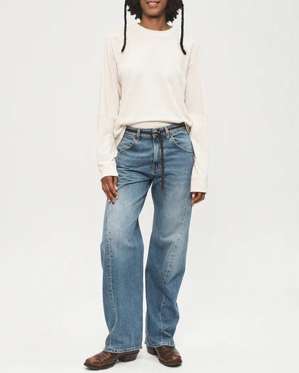 Coverstitch Longsleeve Tee Oat