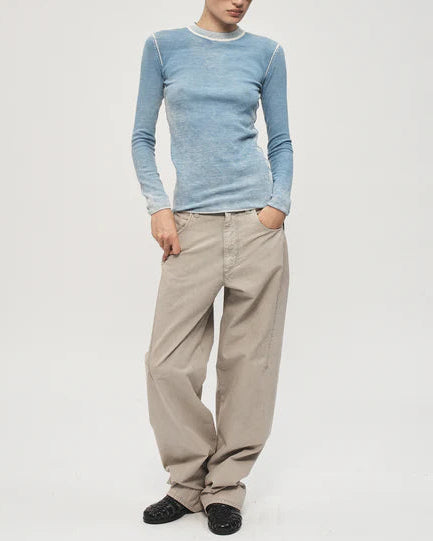 Darted Pant Oat Milk