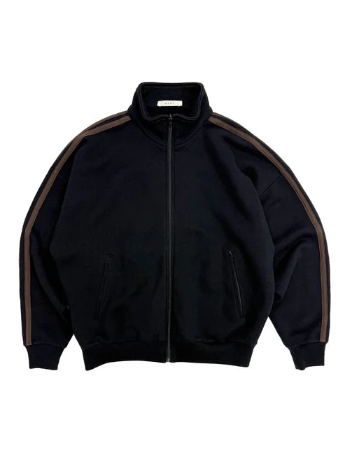 Fleecy Track Zip-Up Black