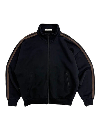 Fleecy Track Zip-Up Black