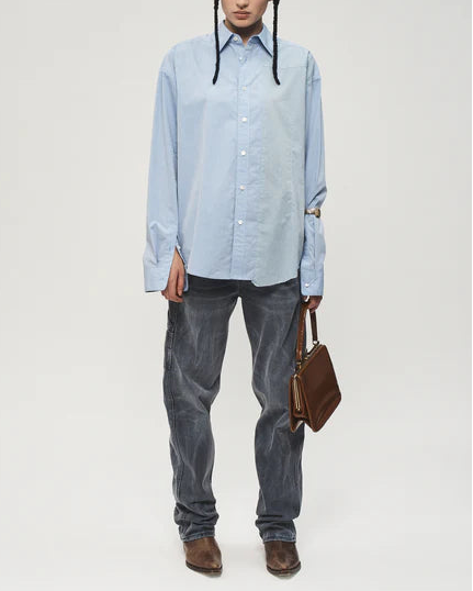 Reworked Uniform Shirt Blue