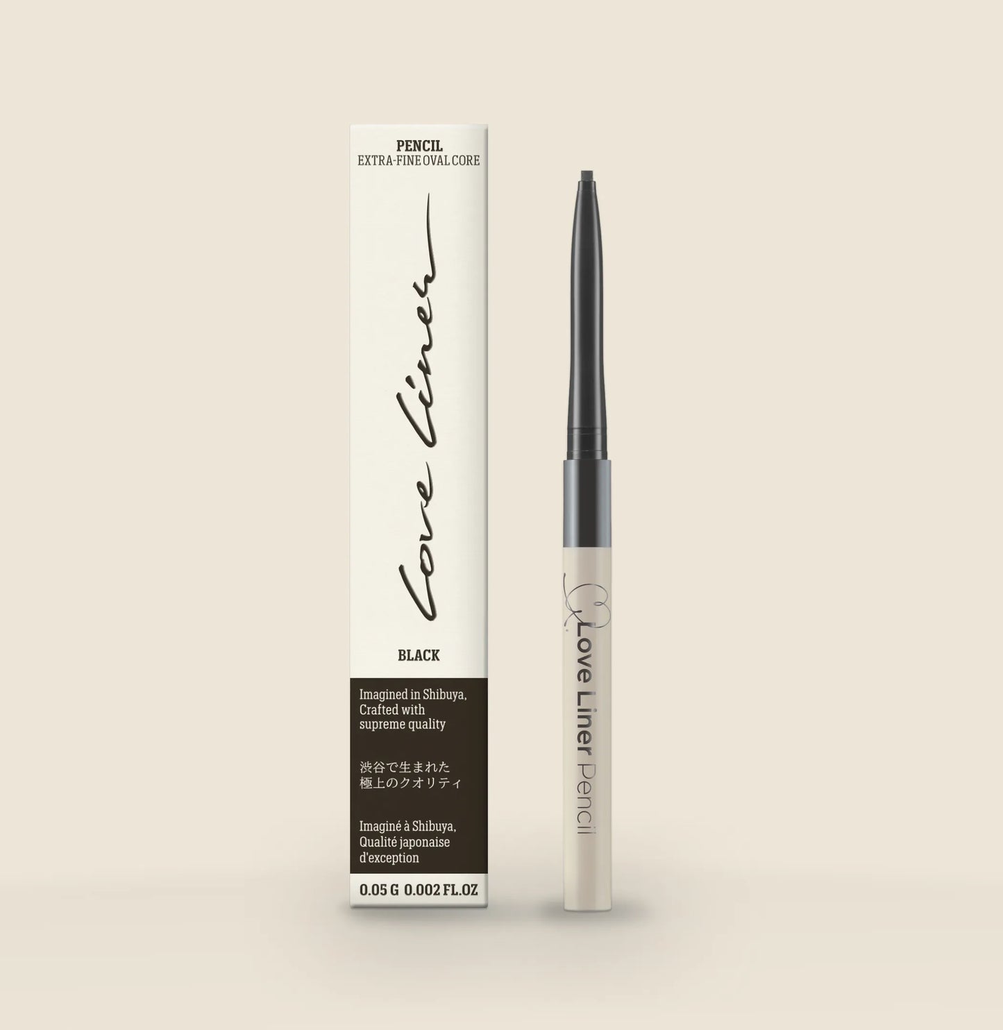 Extra-fine Cream Fit pencil Black