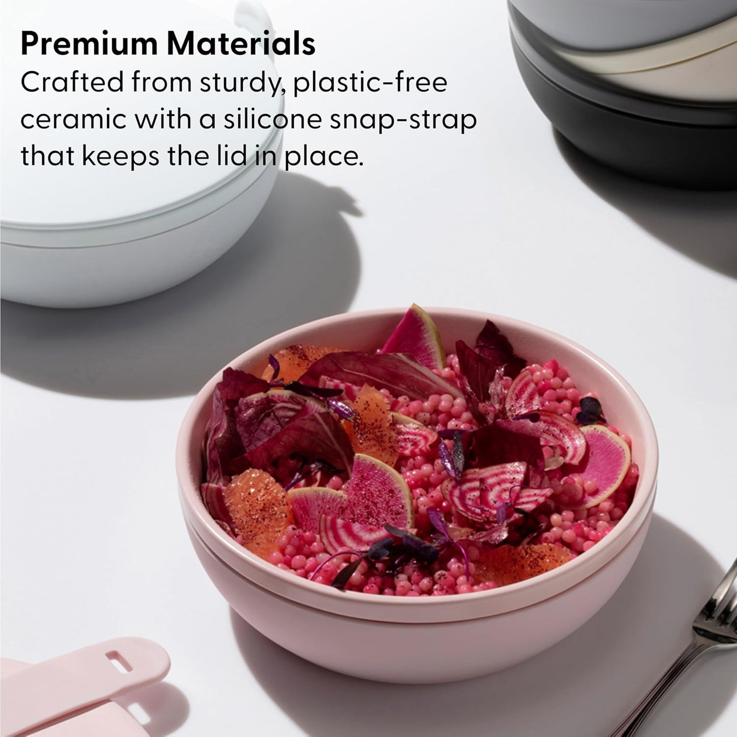 Portable Ceramic Lunch Bowl Slate