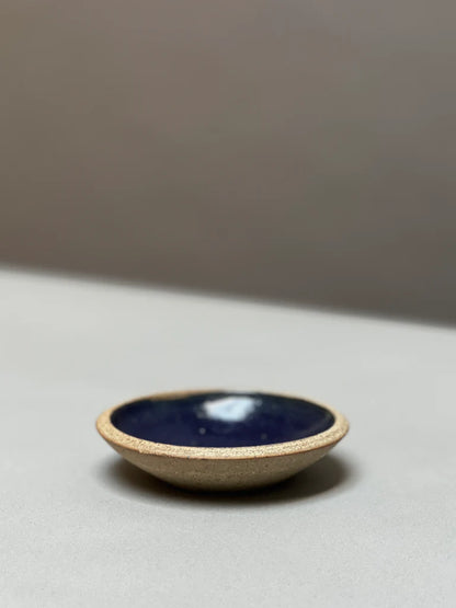 Blue Stoneware Incense Holder