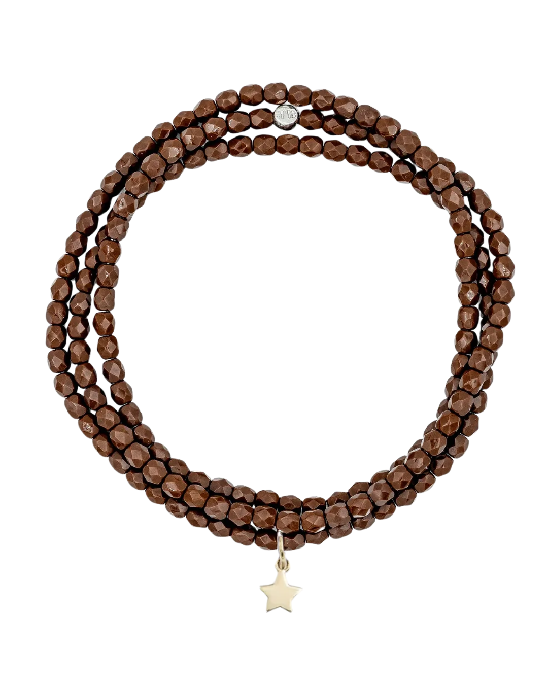 Chocolate Bracelet Necklace with Star Pendant