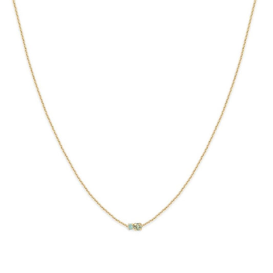 Amants Necklace Chrysolite/Opal